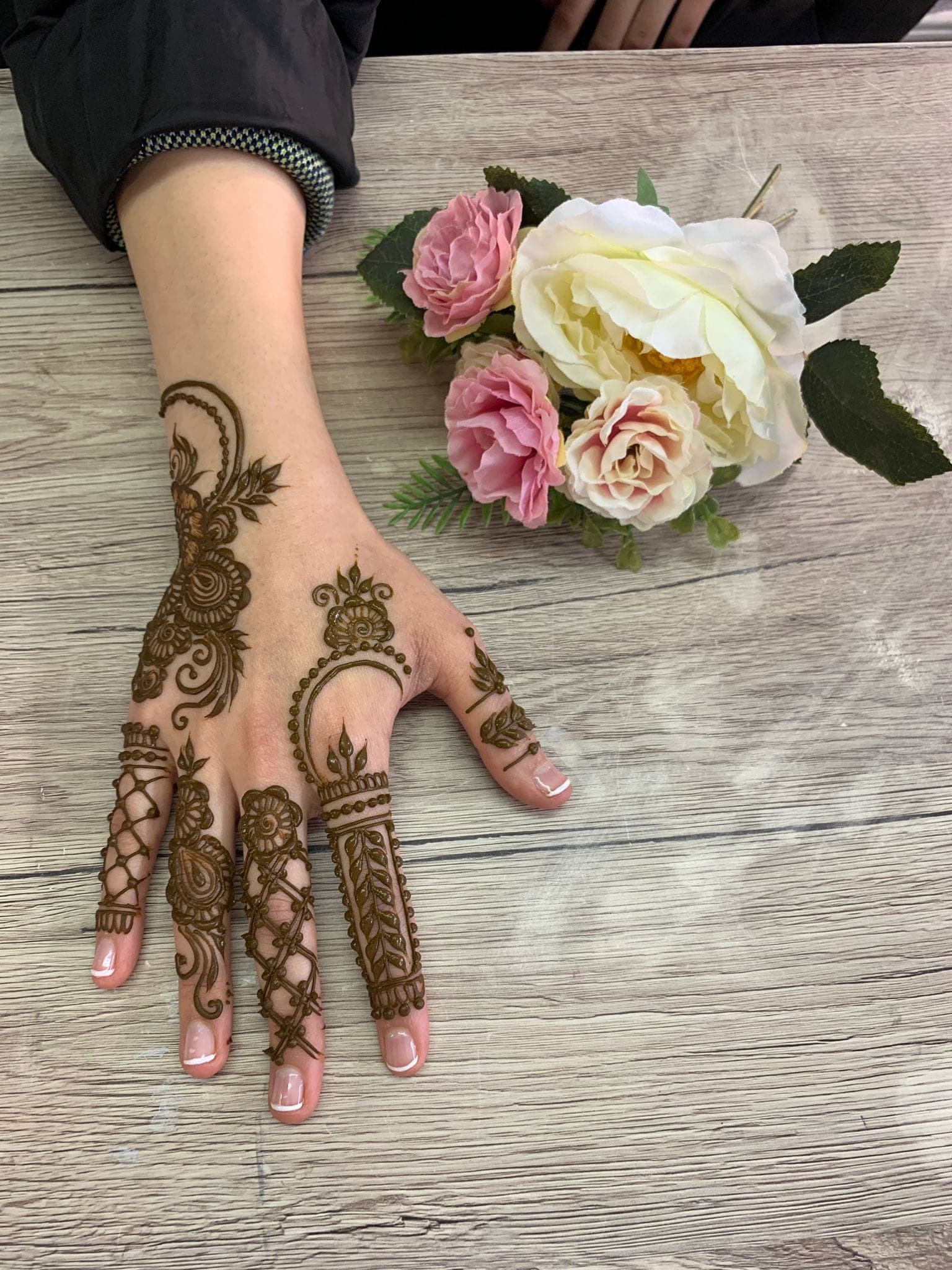 Eyebrow threading specialist at work in Gosforth salon