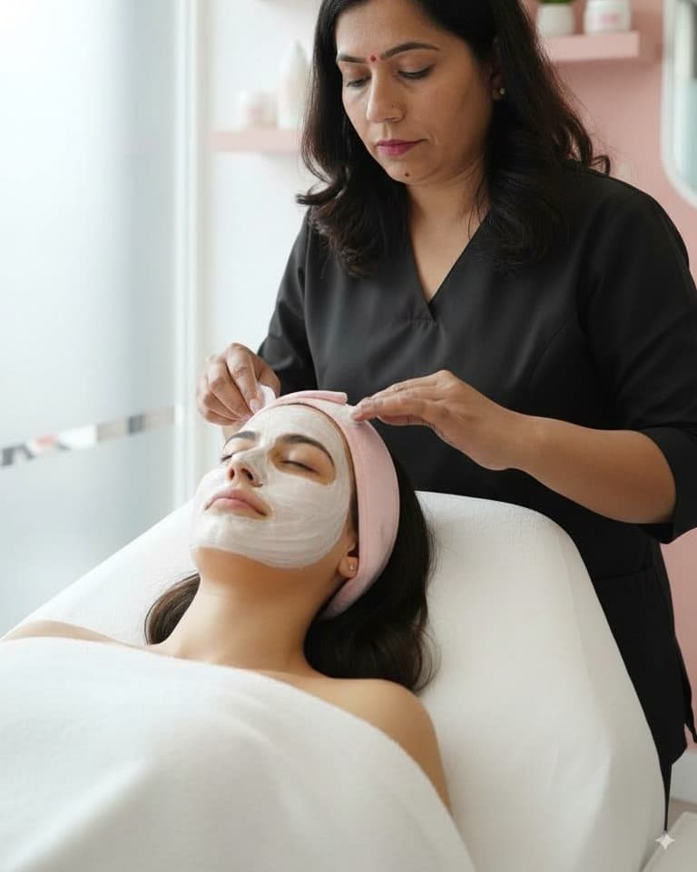 Facials service at Mesmerising Beauty