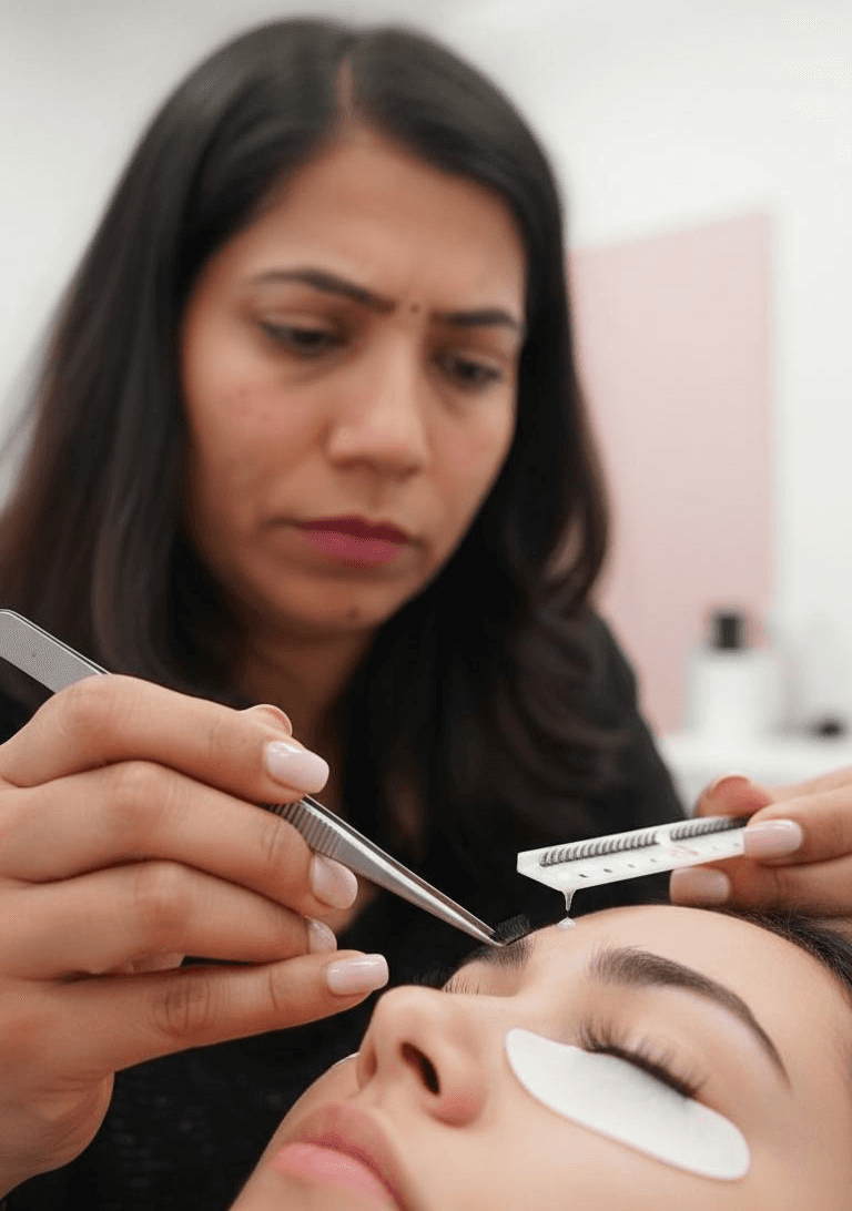 Eyelash Extensions beauty treatment in Gosforth, Newcastle - Professional salon services at Mesmerising Beauty
